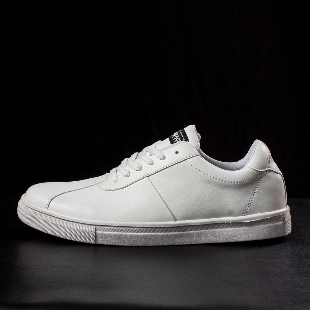 SMITH FULL WHITE |ManNeedMe x FlazhBack| Sepatu Sneakers Pria Kets Casual ORIGINAL