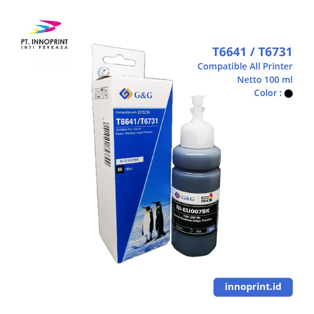 Tinta 664 Series 100ml FOR PRINTER L120/L210/L220/L360 T6641 / T6642 / T6643 / T6644