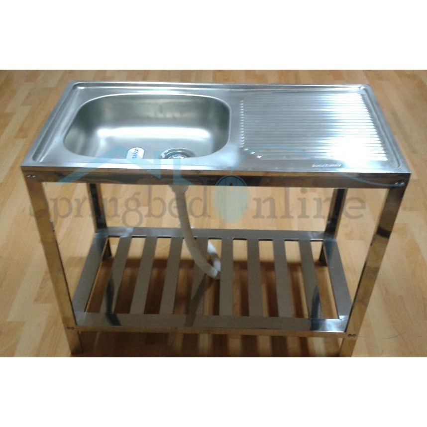 Wastafel/Bak Cuci Piring Metalco MS 36 / 18 Set Portable Knock Down Stainless Harga Pabrik