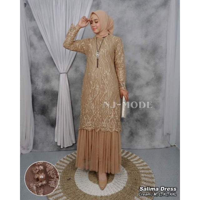 IndahKebaya | GAMIS MAXY TILLE MIX TUTU / KEBAYA GAMIS DRESS OUTFIT MUSLIMAH / BAJU WANITA TERMURAH