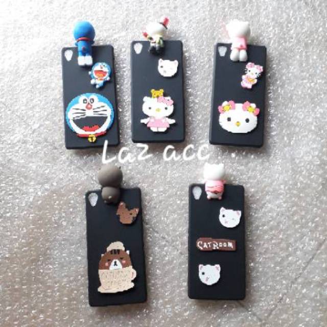 Case sony xperia Z3 big karakter intip casing silikon