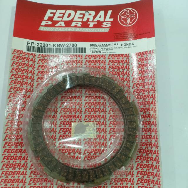 KAMPAS KOPLING GRAND SUPRA WIN 22201-KBW-2700 FEDERAL PARTS FP