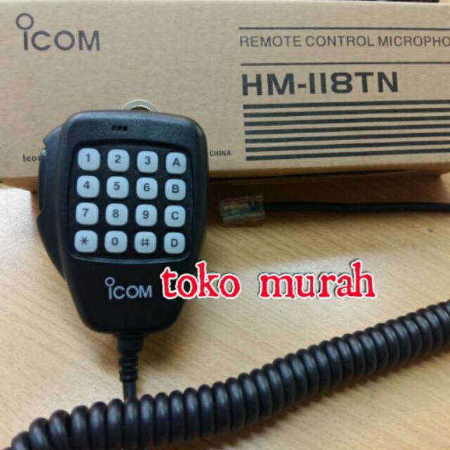 Extra mic icom ic2100 dan v8000 hm 118tn