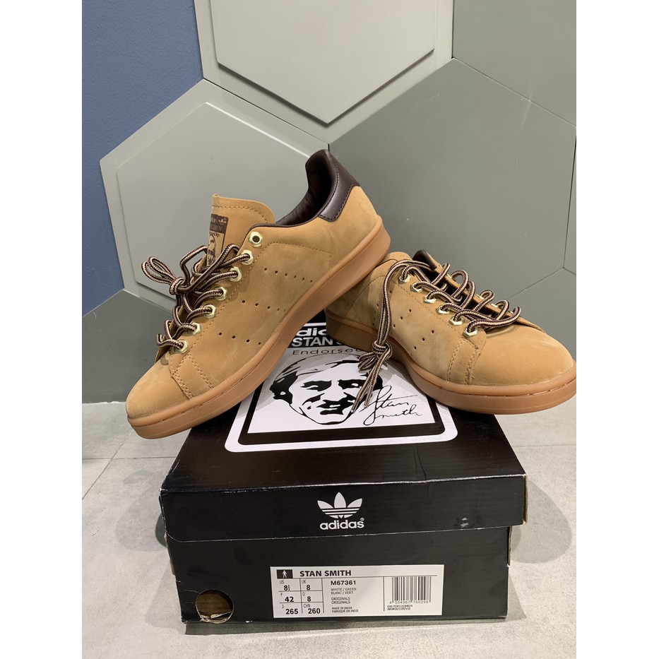 adidas stan smith brown suede