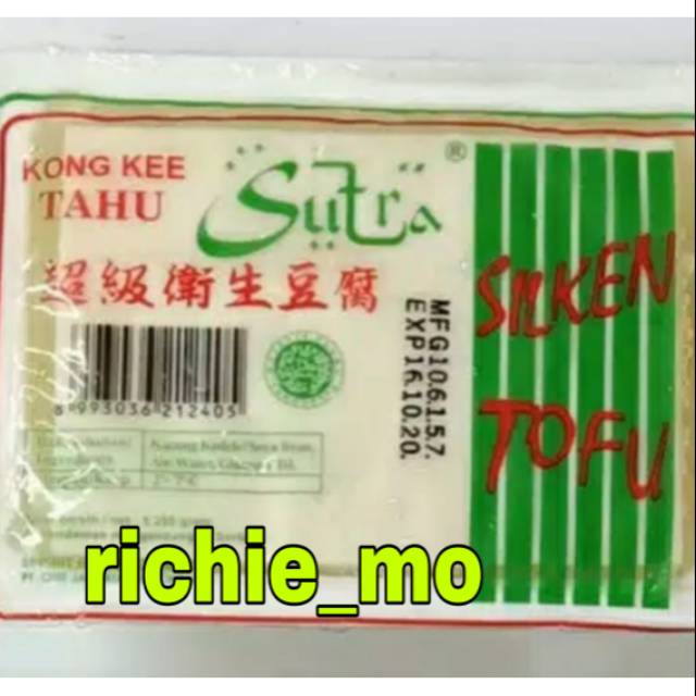 

Tahu Sutera/ Sutra-Tahu Susu/Lembut Kong Lee Halal 140gr