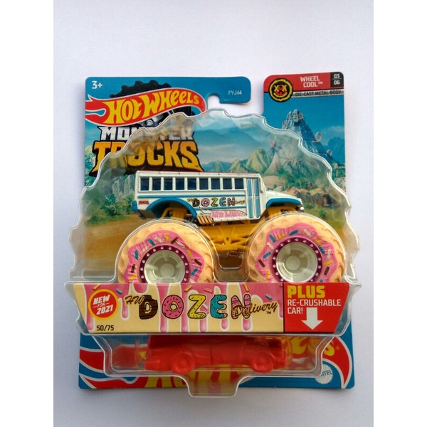 Miniatur Mobil Bis School Bus Mainan Diecast Hot Wheels Monster Trucks Wheel Cool HW Dozen Delivery