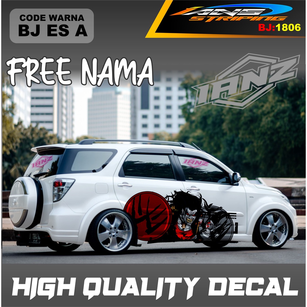 DECAL STIKER MOBIL TERIOS / STIKER MOBIL GRAND LIVINA / VARIASI STIKER MOBIL AVANZA / STIKER MOBIL XENIA / STIKER MOBIL