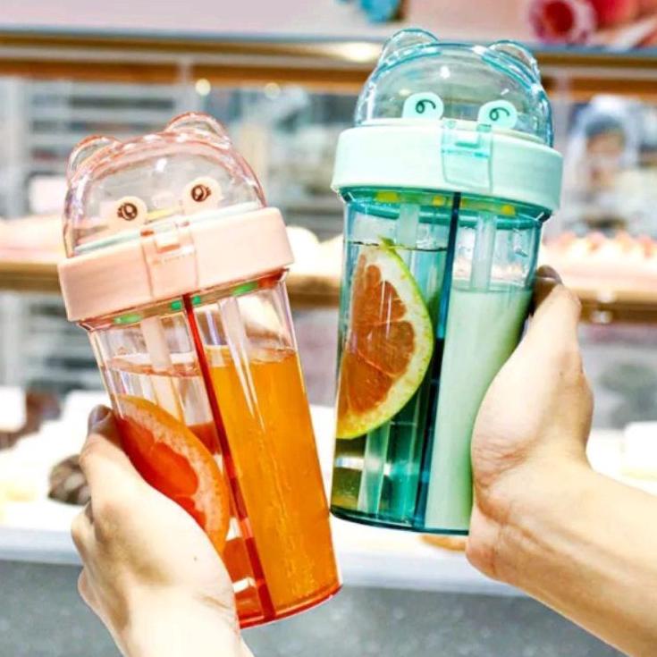 TERMURAH BOTOL MINUM 2 SISI|duet couple bottle//botol/botol murah/botol my bottle/wadah minum/tempat