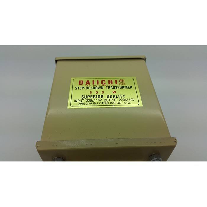 Step Down ( 220v --&gt; 110 v) 500 watt Merk Daichi ( Penurun Tegangan )