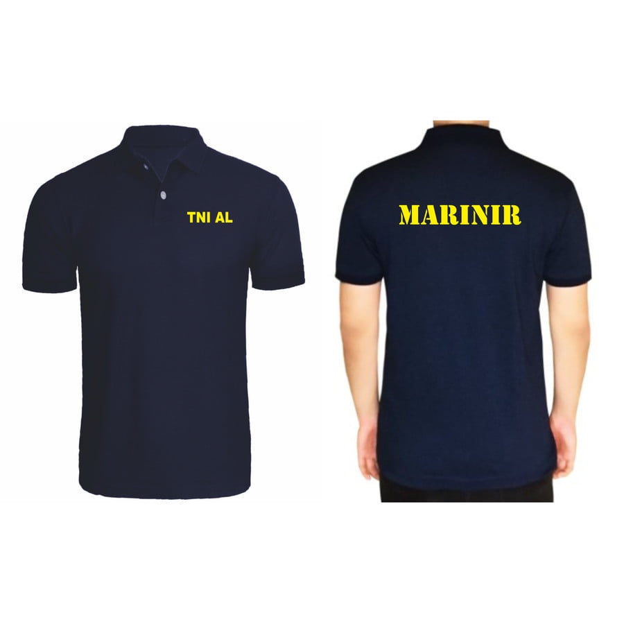 poloshirt tni al marinir / baju kerah marinir tni al