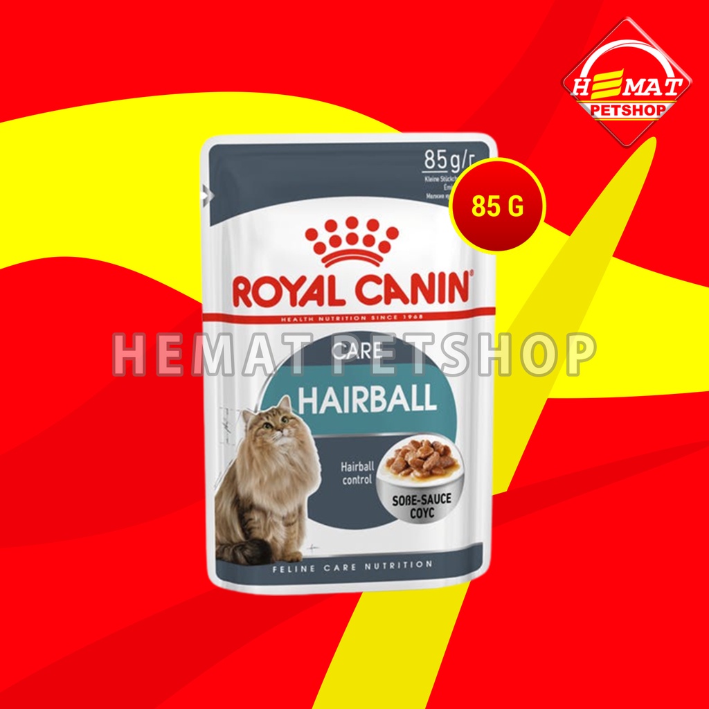 Royal Canin hairball Care Cat Food Wet Food Makanan Basah Kucing 85 Gr