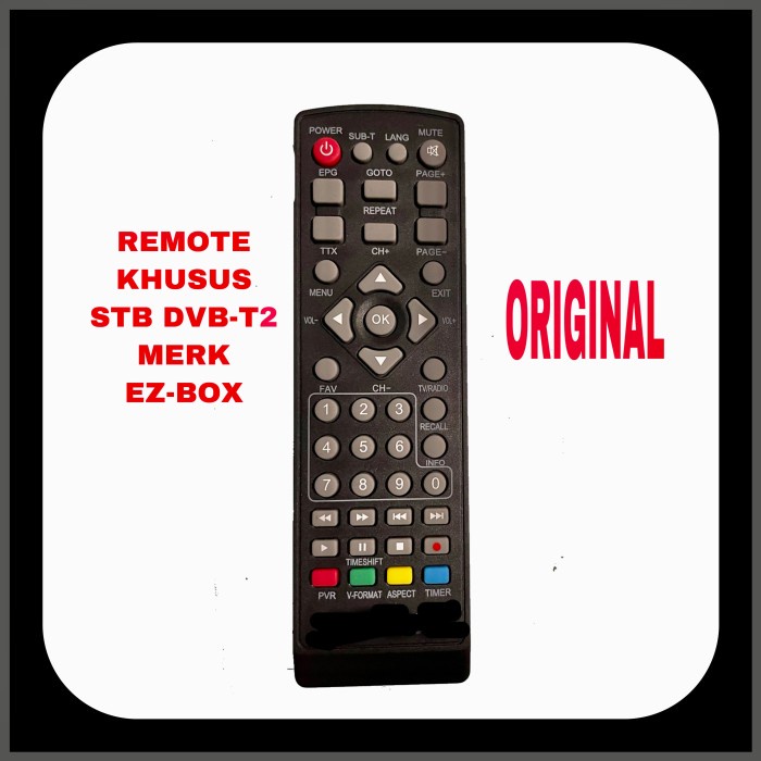Remote Set Top Box DVB-T2 EZ-BOX