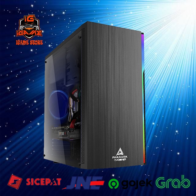 Paradox Gaming Case Blackridge + LED Strip RGB NAMPOL GAN