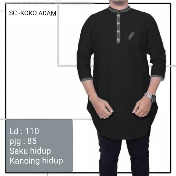 [KOKO ADAM SC] baju koko pria katun varian warna