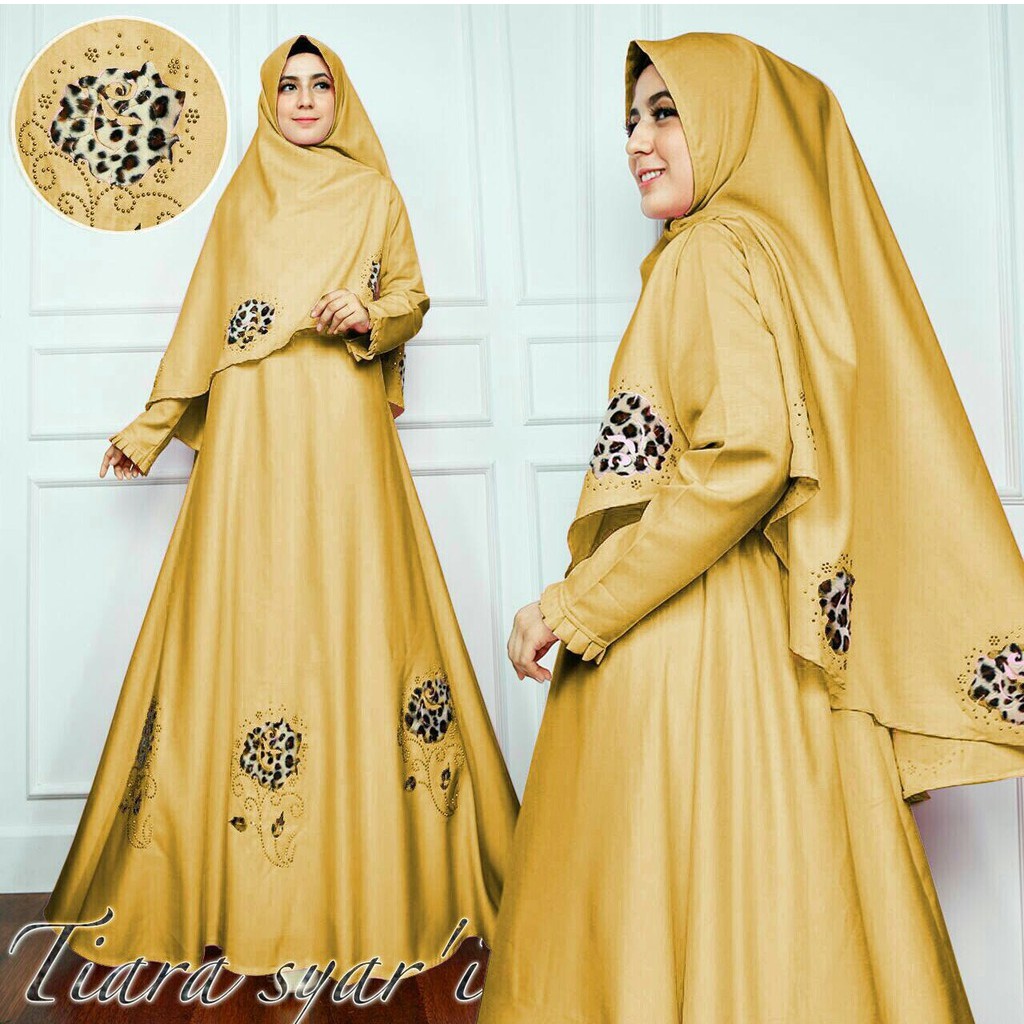 HOPYLOVY - Gamis Wanita Mote Syari Tiara