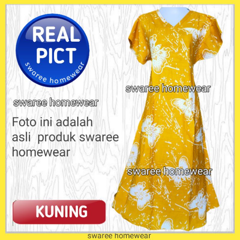 Baju Batik Wanita Daster Murah Vely Kupu Batik Wanita Daster Rayon Baju Wanita Lengan Pendek Modern