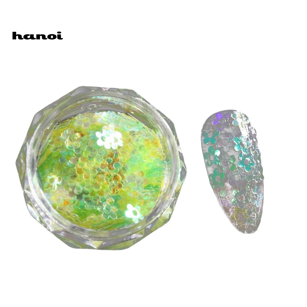 Han 1 Kotak Sequin Glitter Berkilau Untuk Dekorasi Nail Art / Manicure