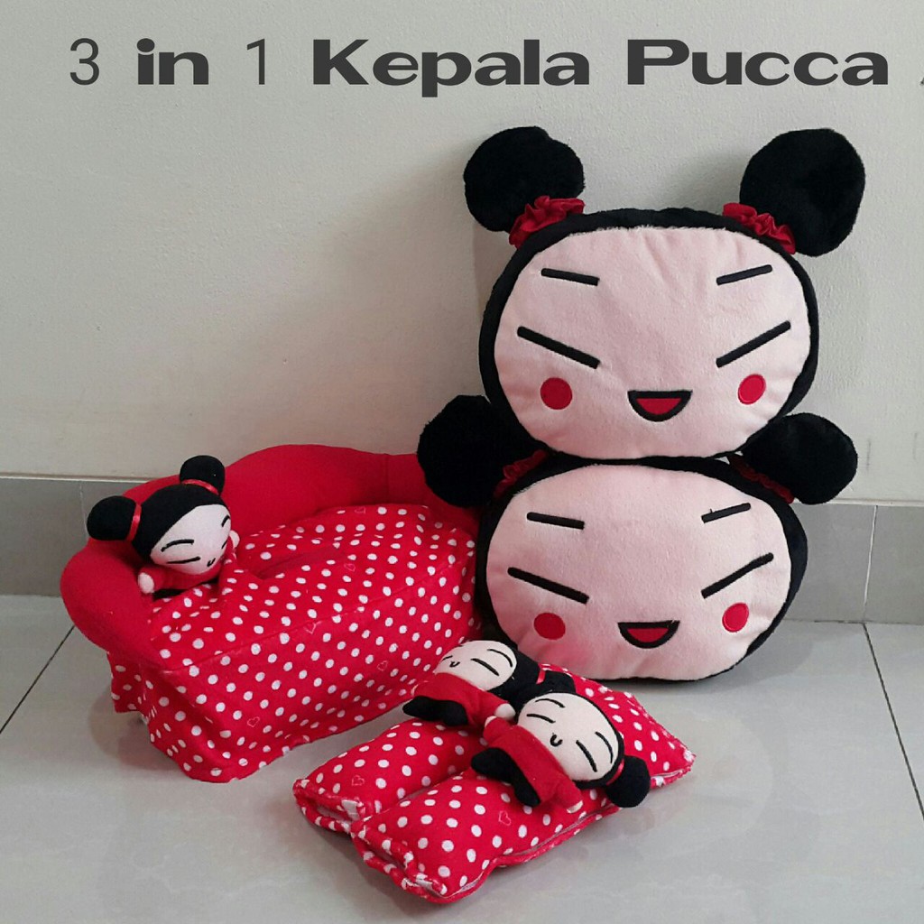 Bantal Mobil Polkadot Pucca