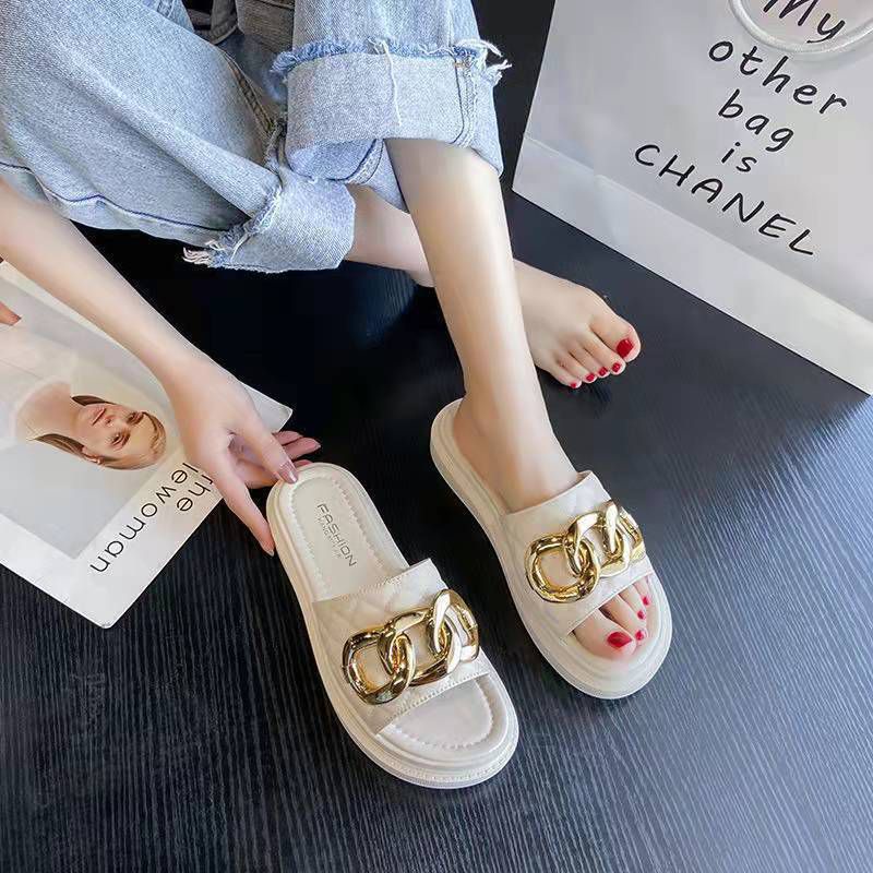 Sandal Slip On Wanita Import Sandal Selop Wanita #NF2029  Premium Quality