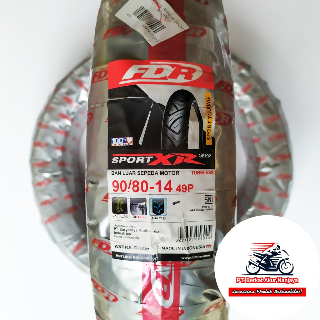  FDR  Sport  XR Evo  90 80 14 Ban  Motor  Matic Tubeless BONUS 