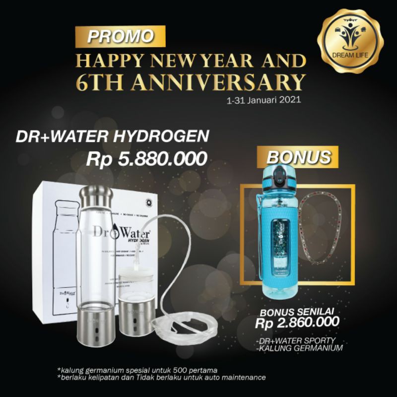 Dr+water HYDROGEN harga resmi