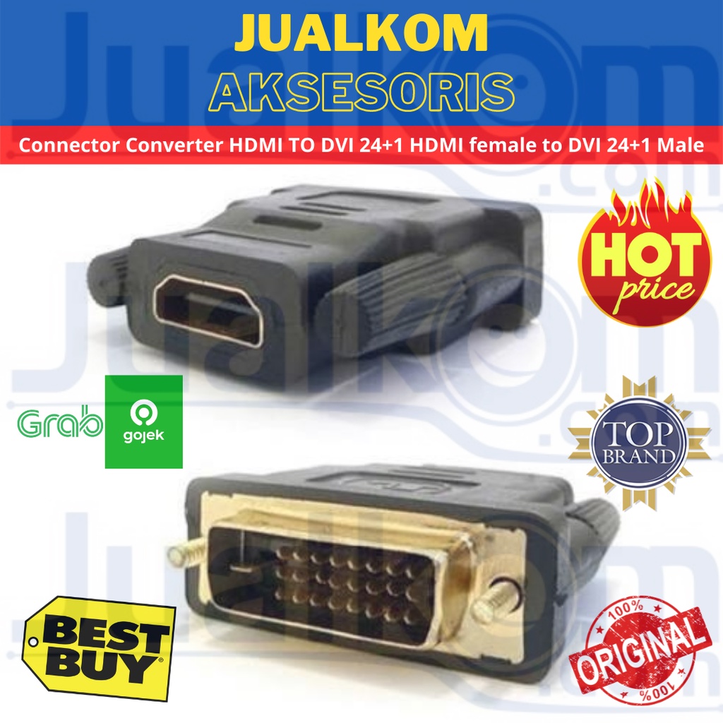 Connector Converter HDMI TO DVI 24+1 HDMI female to DVI 24+1 Male