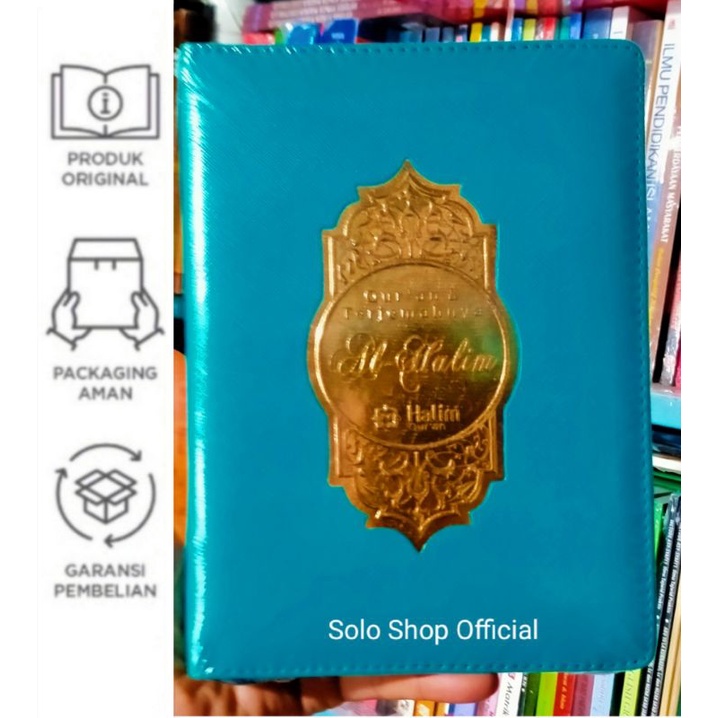 Al-Quran Al-Halim Al Quran Terjemah Al Halim Ukuran A5 Dompet Resleting Ukuran Sedang 15 x 21