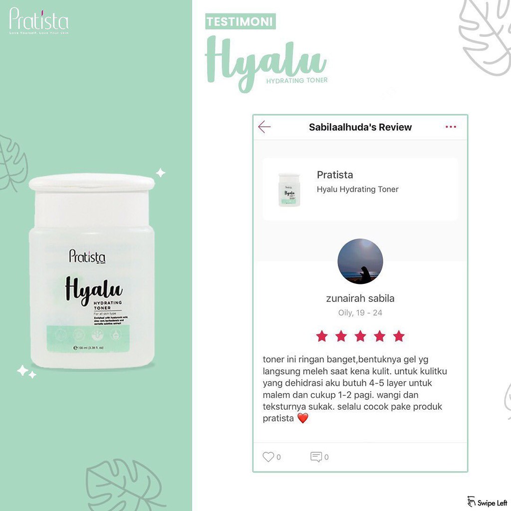 Hyalu Hydrating Toner Pratista 100% Original High Quality