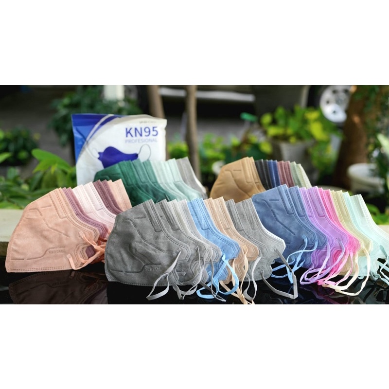 Masker KN95 PRO 5PLY Tebal/High Quality/Warna-Warni (isi 10pcs)