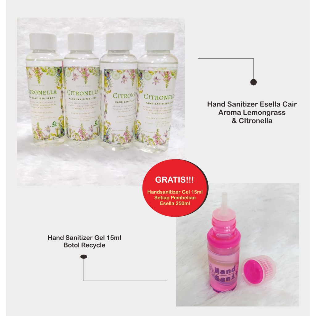 Hand Sanitizer Spray Essella Wangi Lemongrass 250ml