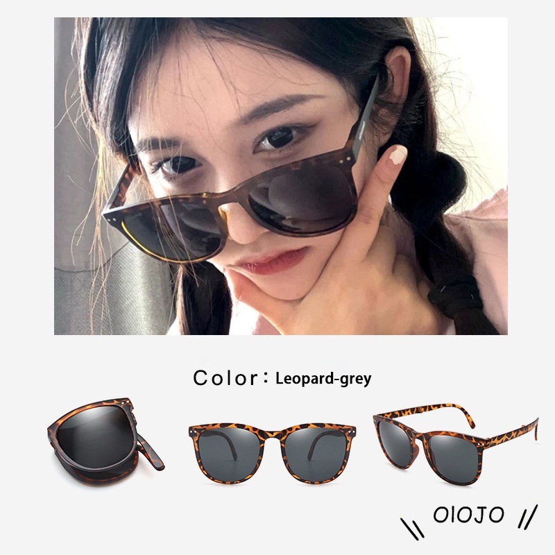 【COD】Foldable fashion and versatile glasses Portable women sunglasses men glasses uv400