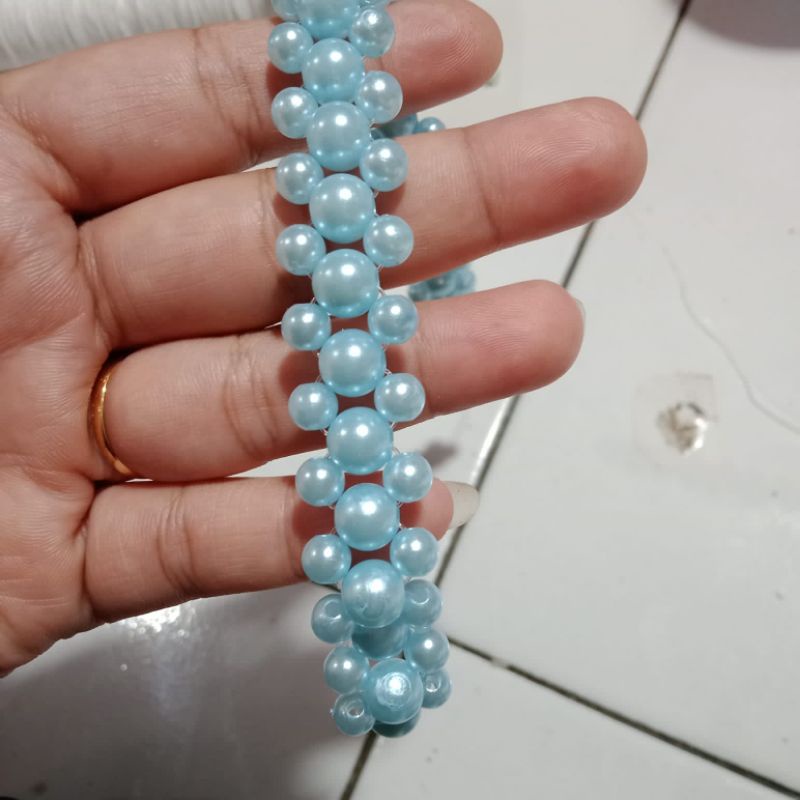 mutiara rangkai/mutiara kostume/payet rangkai