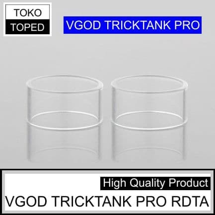 Tabung Kaca VGODx TRICKxTANK PRO RDTAx Replacement warna glass clear