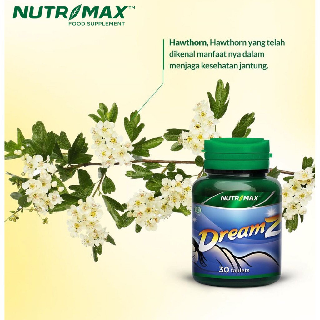 BPOM NUTRIMAX DREAMZ 30S BPOM / NUTRIMAX SWEET DREAMS / VITAMIN SUSAH TIDUR (INSOMNIA) / SYE