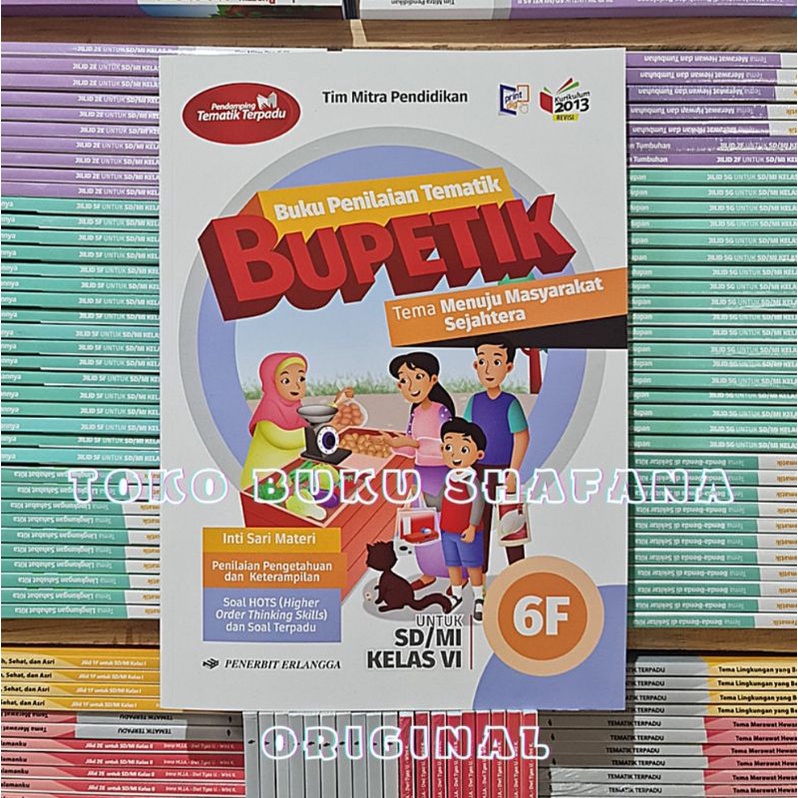 PAKET BUKU BUPETIK 6F 6G 6H 6I KELAS 6 SD ERLANGGA K13 REVISI SEMESTER 2