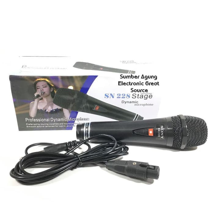 Mic Sony SN228 Dynamic Microphone Mik Menyanyi Vokal Jernih