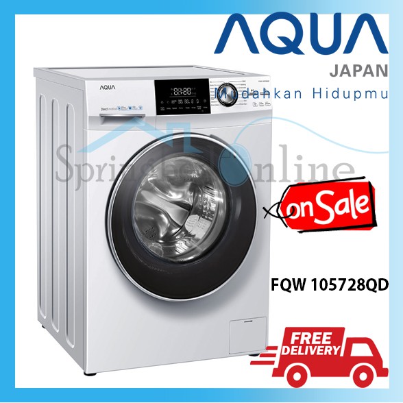 MESIN CUCI AQUA FRONT LOADING  10.5KG - FQW 105728QD