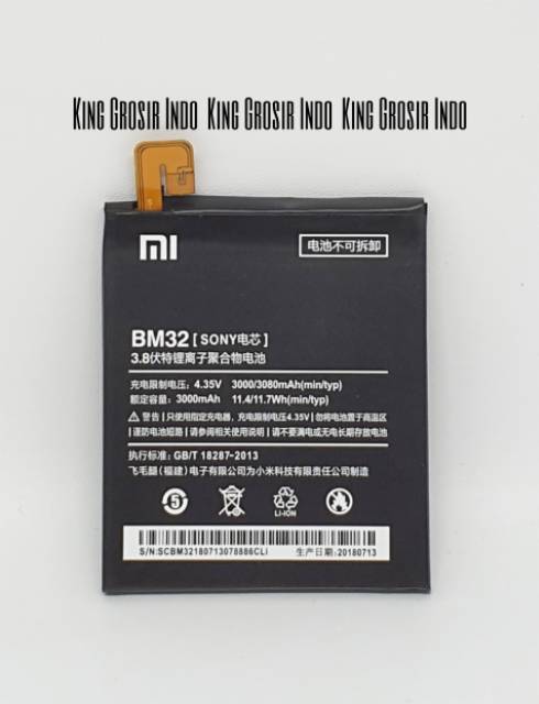 Baterai Xiaomi BM32 Original 100% Xiaomi Redmi 4 Battery Batere Batre BM 32 Xiaomi Redmi 4 MI4 MI 4