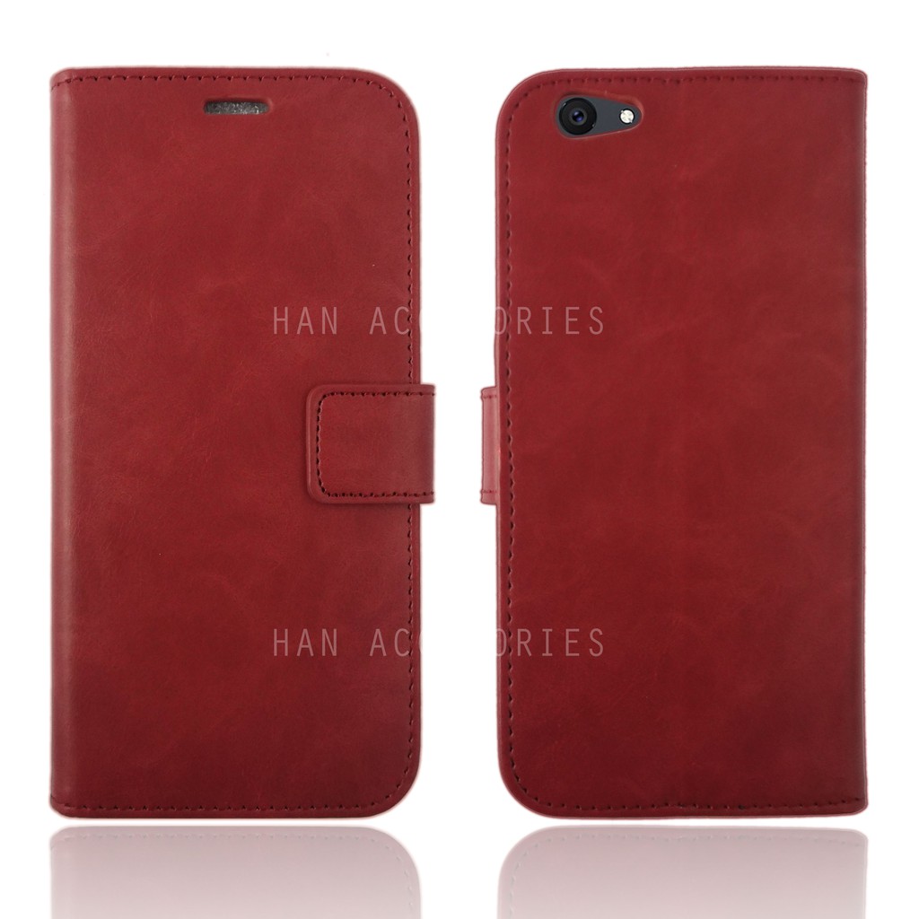 OPPO A3S/OPPO A5 Original Fashion Selular Flip Leather Case - Flip Cover