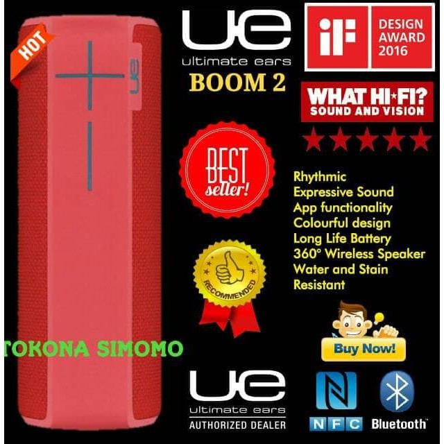 PROMO Ultimate Ears UE BOOM 2 / BOOM2 Portable Bluetooth Speaker Original MURAH