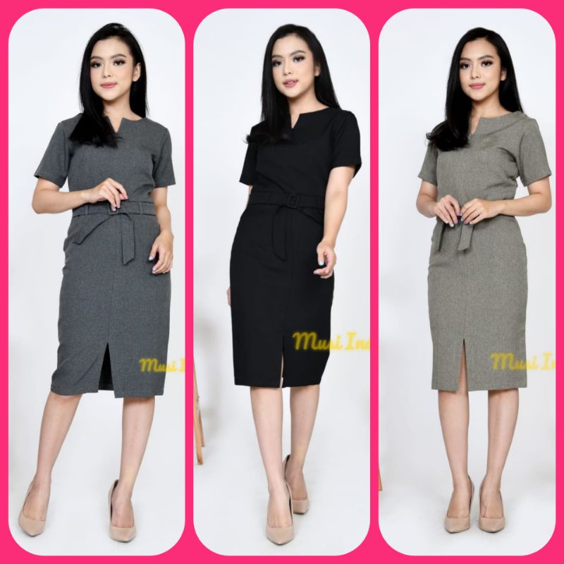 Dres Kerja Wanita Dres Wanita Formal Kantor Premium