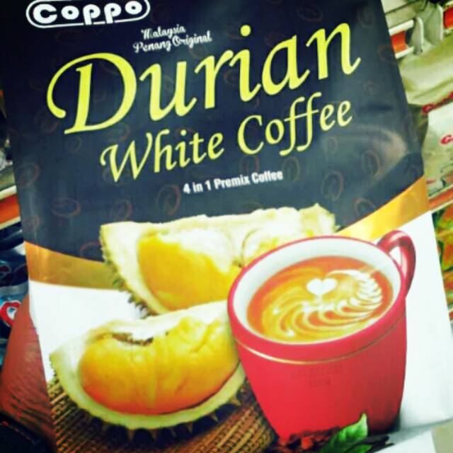 

Coppo durian white coffee 4 in 1