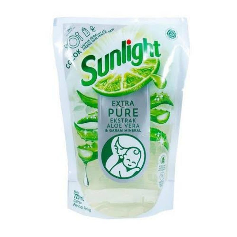 SUNLIGHT SABUN CUCI PIRING EXTRA PURE 720ML - BABY