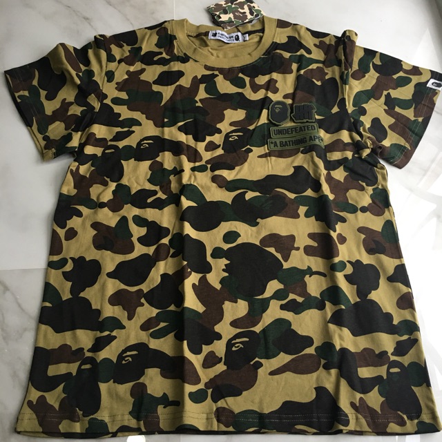 Baju Cowok A BATHING APE UNDEFEATED Mirror Quality Import 1:1 Bape Shirt For Man Ready Stock