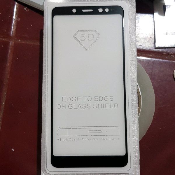 Tempered glass 5D xiaomi mi redmi note5 note 5 pro 4gb 64gb 32gb 3gb anti gores kaca Full layar Hp