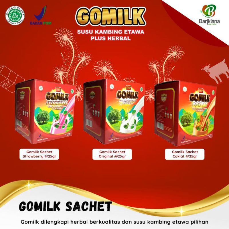 GOMILK 1 kg / GOMILK SUSU KAMBING ETAWA PLUS HERBAL DAUN KELOR / SUSU