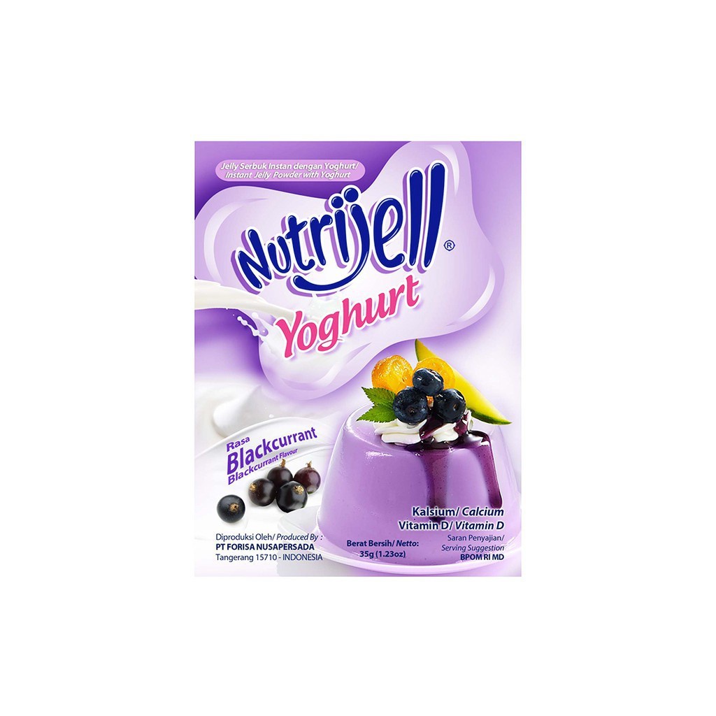 NUTRIJELL YOGHURT BLACKCURRANT 35gr