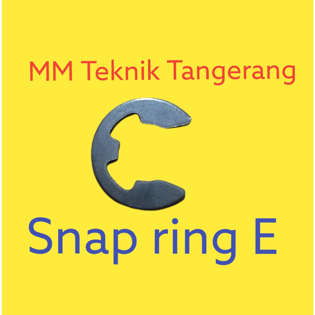 Snapring E19 Snap ring Circlip Retaining Tipe E 19 Penahan bearing Sparepart pompa E-19 klip Pengunci Kleman Klem Clip Kancing
