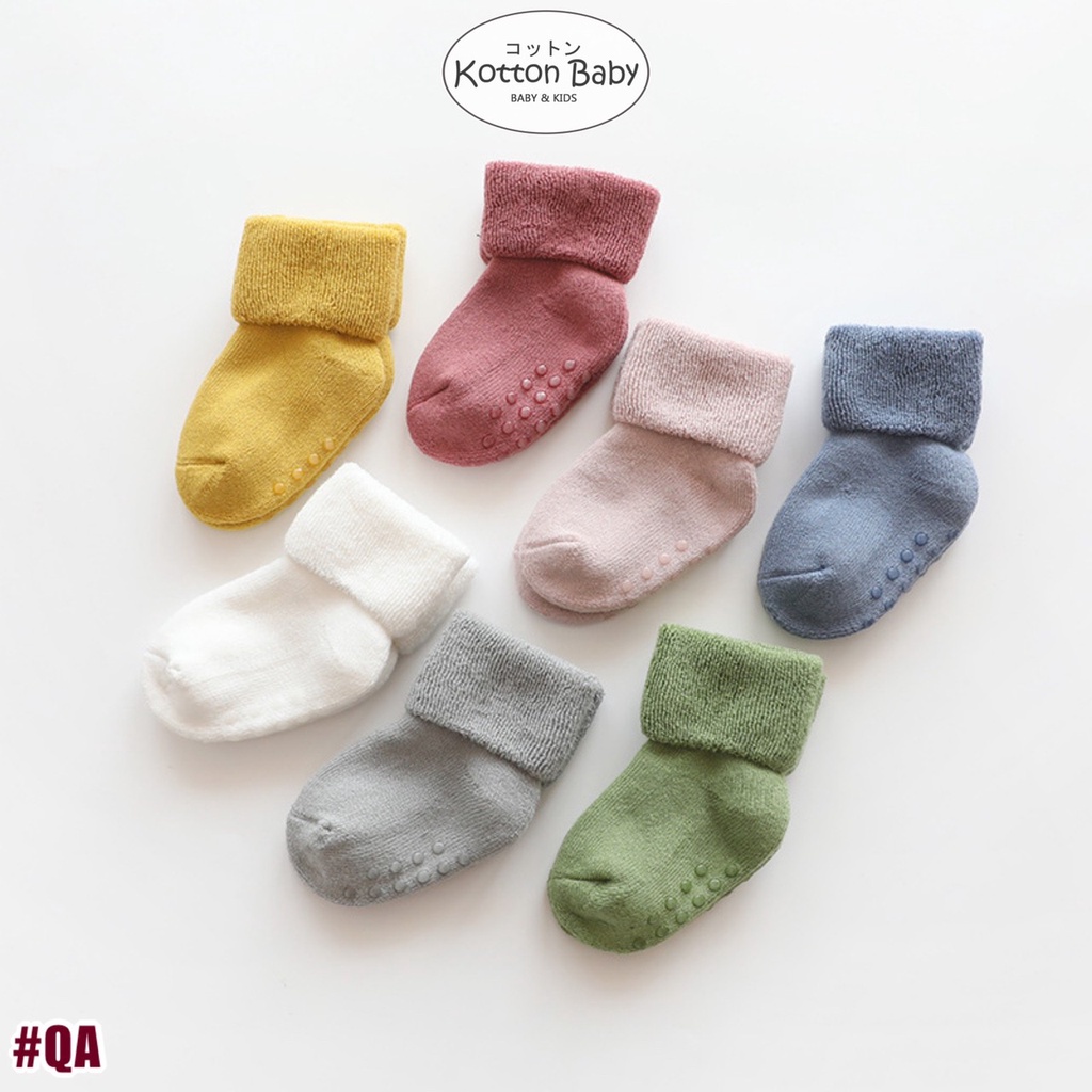 0-1 thn | KAOS KAKI BAYI ANAK IMPOR NEWBORN SOCKS UNISEX catalog QN QA