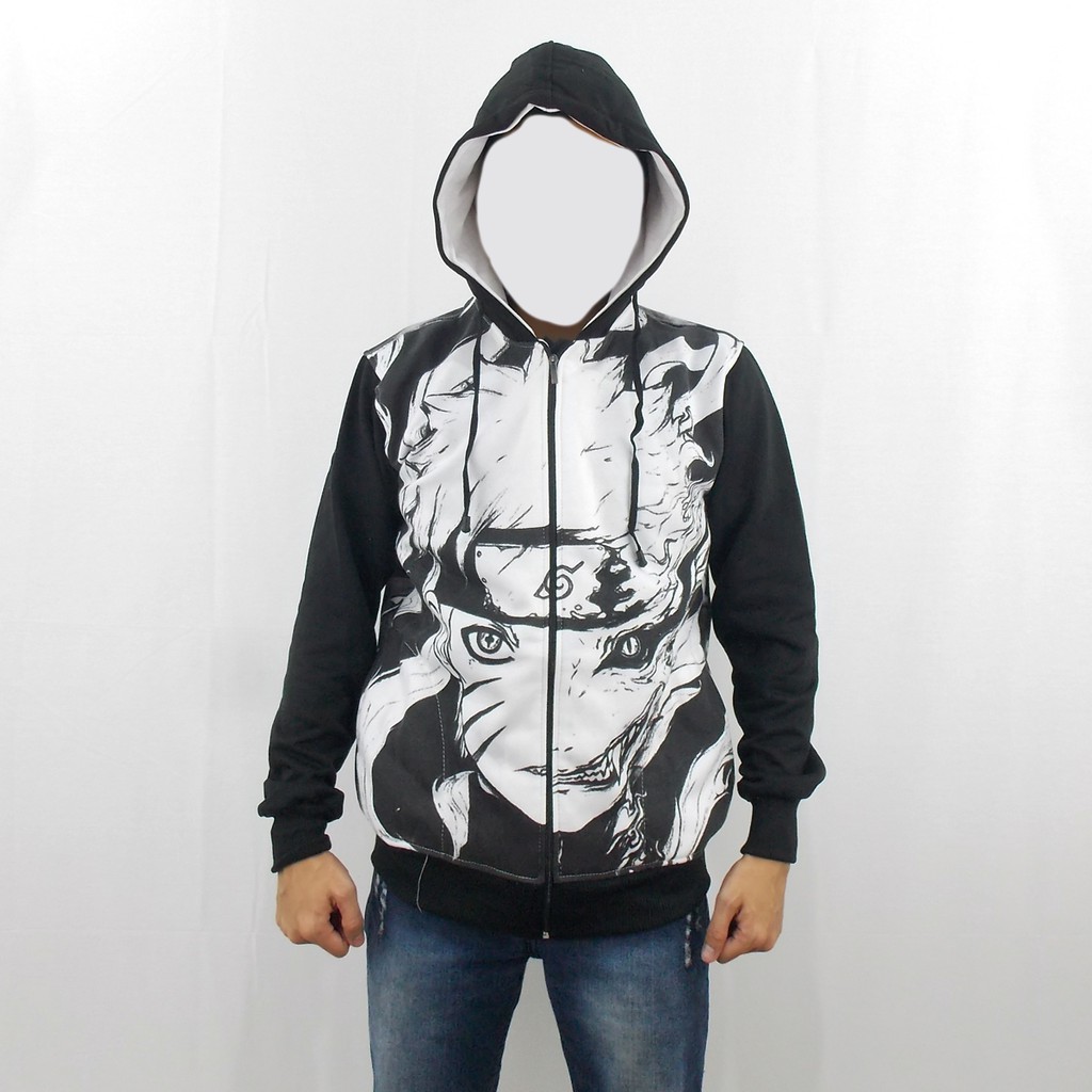 JAKET NARUTO KYUBI - JAKET NARUTO KURAMA - JAKET NARUTO HALF KYUBI - JAKET NARUTO SHIPPUDEN 01